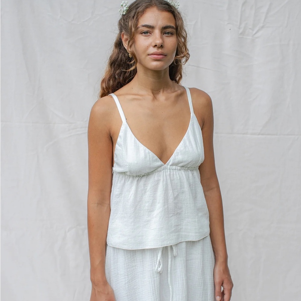 Indigo Luna Mokki Top - Off White - Picture 1 of 5